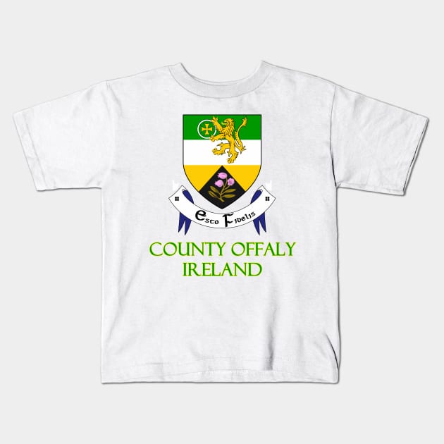 County Offaly, Ireland - Coat of Arms Kids T-Shirt by Naves